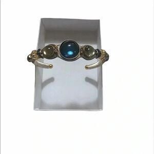 LIZTECH Blue Cosmic Sisters Cuff Wired Bracelet.